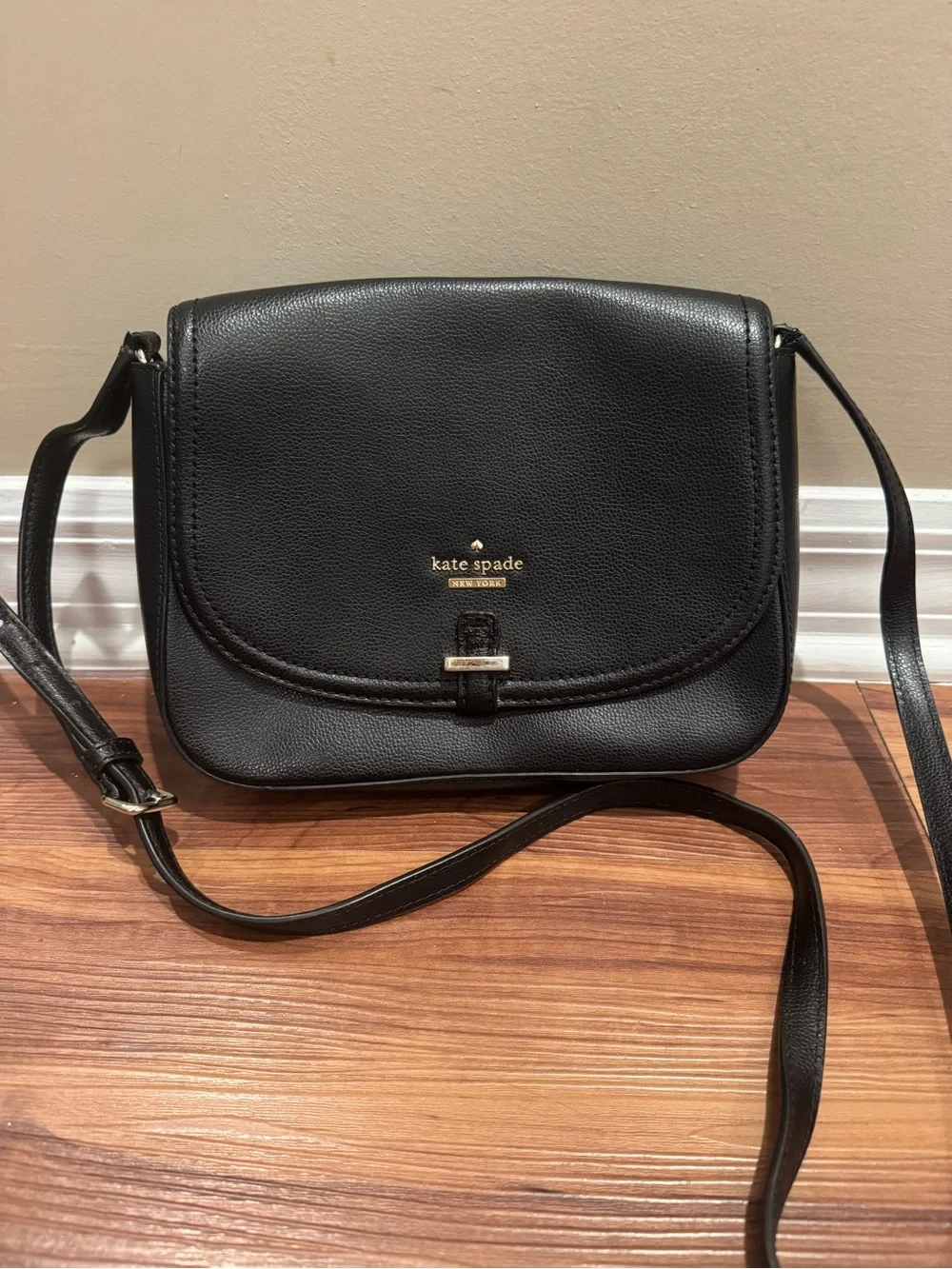 kate spade Black Leather Backpack and Crossbody Set